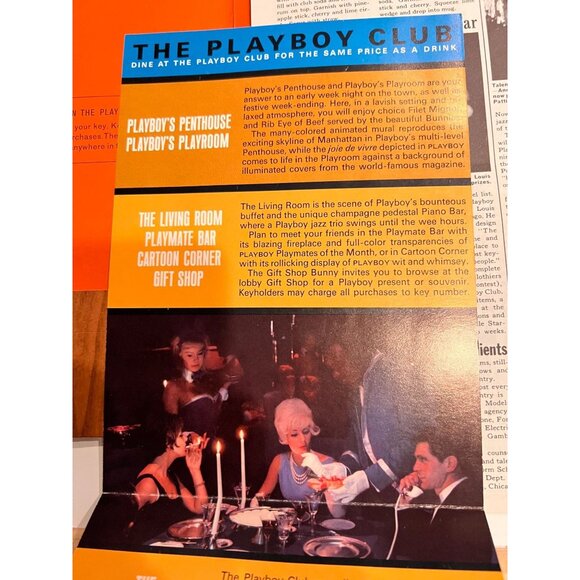 Vintage 1961 Playboy Club Membership Package w/Brochure, Drink Menu, Newsletter+ - Picture 14 of 15